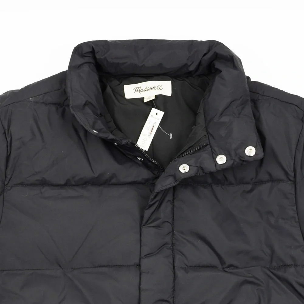 New MADEWELL Mens Quilted Puffer Jacket in Black - Picture 3 of 4